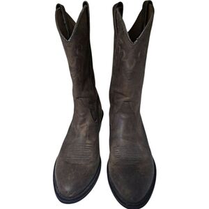 Ariat Cowboy Western Brown Leather Boots Size 12D